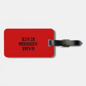 Farbblock Katahoula Gepäckanhänger (Rückseite horizontal)