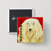 Farbblock Komondor Button (Vorne & Hinten)