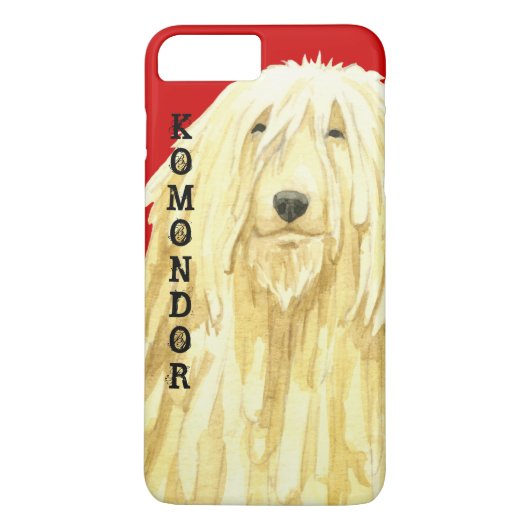 Farbblock Komondor Case-Mate iPhone Hülle (Rückseite)