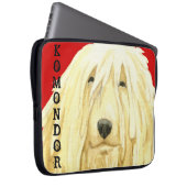 Farbblock Komondor Laptopschutzhülle (Vorne Rechts)