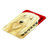 Farbblock Komondor Magnet (Linke Seite)