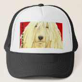 Farbblock Komondor Truckerkappe (Vorderseite)