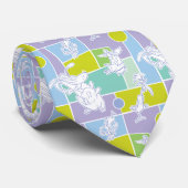 Farbblock Kuh und Hühnchen Krawatte (Gerollt)