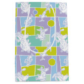 Farbblock Kuh und Hühnchen Mittlere Geschenktüte (Vorderseite)