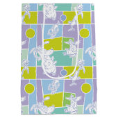 Farbblock Kuh und Hühnchen Mittlere Geschenktüte (Rückseite)