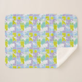 Farbblock Kuh und Hühnchen Sherpadecke (Vorderseite (Horizontal))