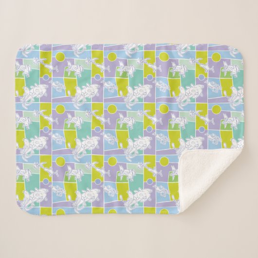 Farbblock Kuh und Hühnchen Sherpadecke (Vorderseite (Horizontal))