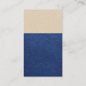 Farbblock Ledertextur Terminkarte (Rückseite)