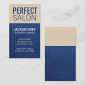 Farbblock Ledertextur Terminkarte (Vorne/Hinten)