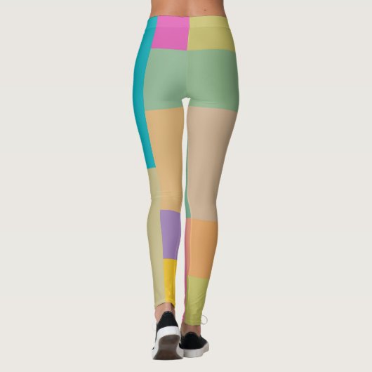 Farbblock Leggings (Rückseite)