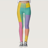 Farbblock Leggings (Vorderseite)