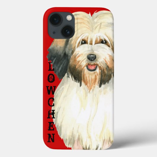 Farbblock Lowchen Case-Mate iPhone Hülle (Rückseite)