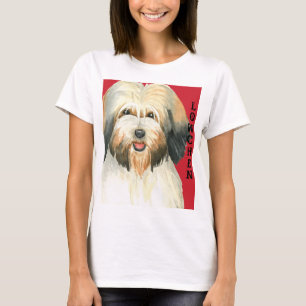 Farbblock Lowchen T-Shirt