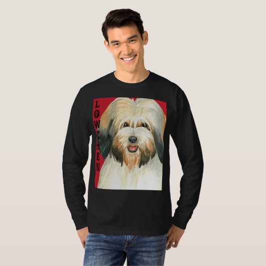 Farbblock Lowchen T-Shirt (Vorne ganz)