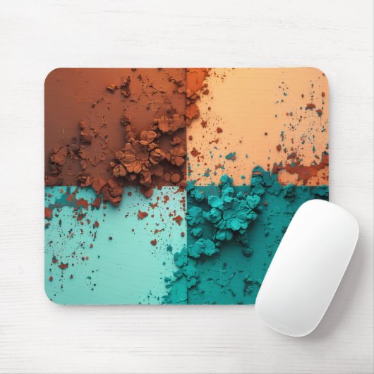 Farbblock-Mauspad Mousepad (Mit Mouse)
