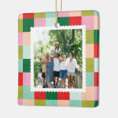 Farbblock Merry & Bright Keramikornament (Links)