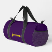 Farbblock minimalistischer benutzerdefinierter Nam Duffle Bag (Rechte Ecke)