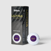Farbblock minimalistischer benutzerdefinierter Nam Golfball (Verpackungen)