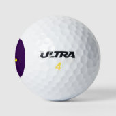 Farbblock minimalistischer benutzerdefinierter Nam Golfball (Logo)