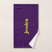 Farbblock minimalistischer benutzerdefinierter Nam Handtuch (Handtuch)