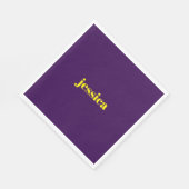 Farbblock minimalistischer benutzerdefinierter Nam Serviette (Ecke)