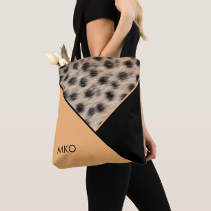 Farbblock mit Tierdruck Tasche