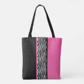 Farbblock mit Zebra Print Tasche (Rückseite)
