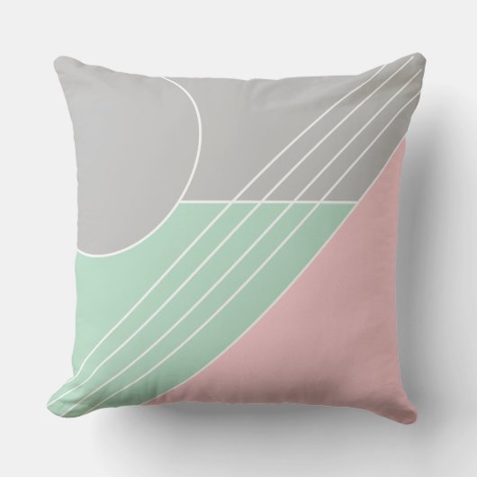 Farbblock modern mädchenhaft minimalistisch stilvo kissen (Vorderseite)