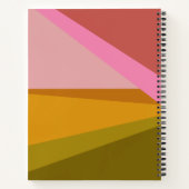 Farbblock Moderne geometrische Art roter grüner Na Notizblock (Rückseite)