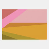 Farbblock Moderne geometrische Kunst in rot-grün Geschenkpapier Set (Vorderseite 2)