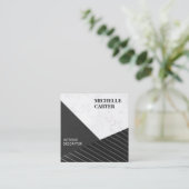 Farbblock | Moderne Kunst | Interior Designer Quadratische Visitenkarte (Stehend Vorderseite)