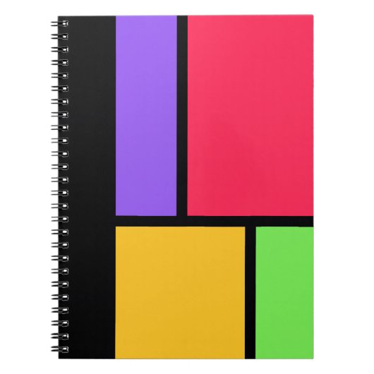 Farbblock Moderne Kunst Mondrian Inspiriert Notizblock (Vorderseite)