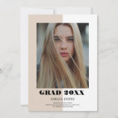 Farbblock Moderner Abschluss Ankündigung (Vorderseite)