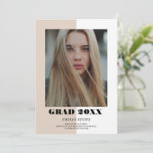 Farbblock Moderner Abschluss Ankündigung (Stehend Vorderseite)