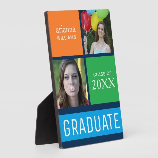 Farbblock Moderner Foto Abschluss Fotoplatte (Seite)