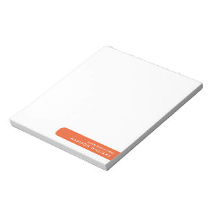 Farbblock Moderner Minimalistischer Stilvoller Not Notizblock