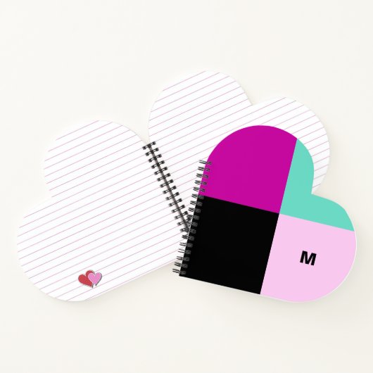 Farbblock Modernes, stilvolles, benutzerdefinierte Notizblock (Innenseite)