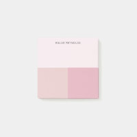 Farbblock Monogramm Blush Pastellfarben Pink