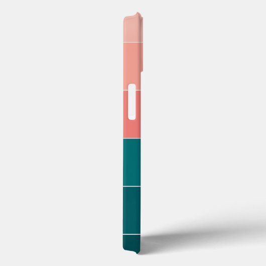 Farbblock Name Grüner Lachs Rosa Streifen Case-Mate iPhone Hülle (Rückseite / Rechts)