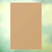 Farbblock Peach Tan | Soft Wedding Design Fensteraufkleber (Blatt 3)
