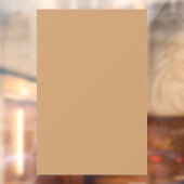Farbblock Peach Tan | Soft Wedding Design Fensteraufkleber (Blatt 2)