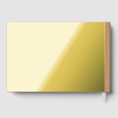 Farbblock Peach Tan | Soft Wedding Design Gästebuch (Rückseite)