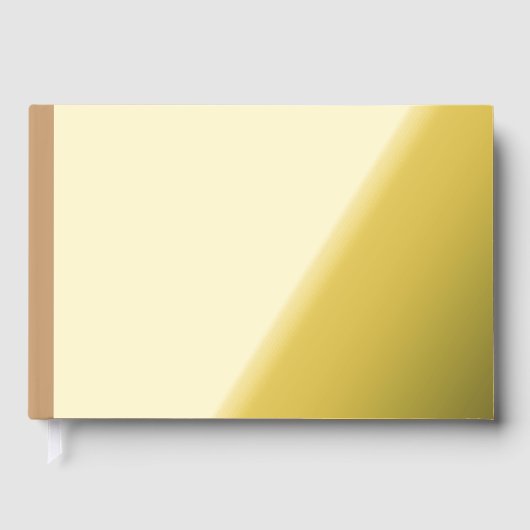 Farbblock Peach Tan | Soft Wedding Design Gästebuch (Vorderseite)