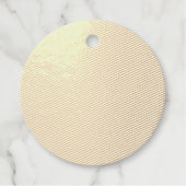 Farbblock Peach Tan | Soft Wedding Design Geschenkanhänger (Vorderseite)