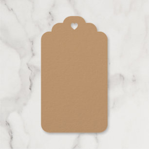 Farbblock Peach Tan   Soft Wedding Design Geschenkanhänger