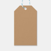 Farbblock Peach Tan | Soft Wedding Design Geschenkanhänger (Vorderseite)
