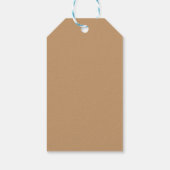 Farbblock Peach Tan | Soft Wedding Design Geschenkanhänger (Rückseite)