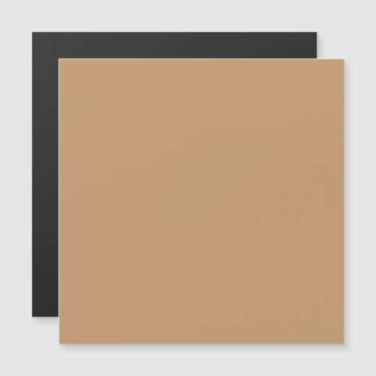 Farbblock Peach Tan | Soft Wedding Design Magneteinladung (Vorne/Hinten)
