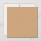 Farbblock Peach Tan | Soft Wedding Design Magneteinladung (Vorderseite)