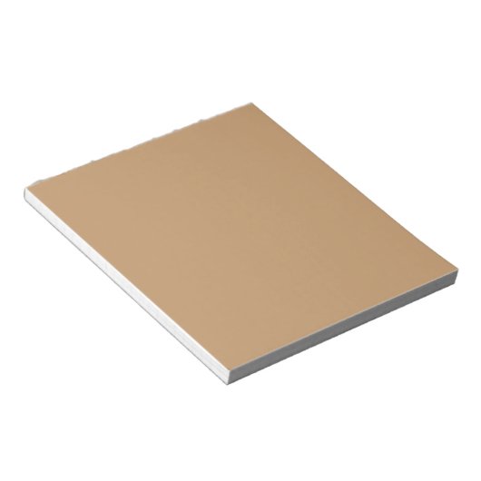 Farbblock Peach Tan | Soft Wedding Design Notizblock (angewinkelt)
